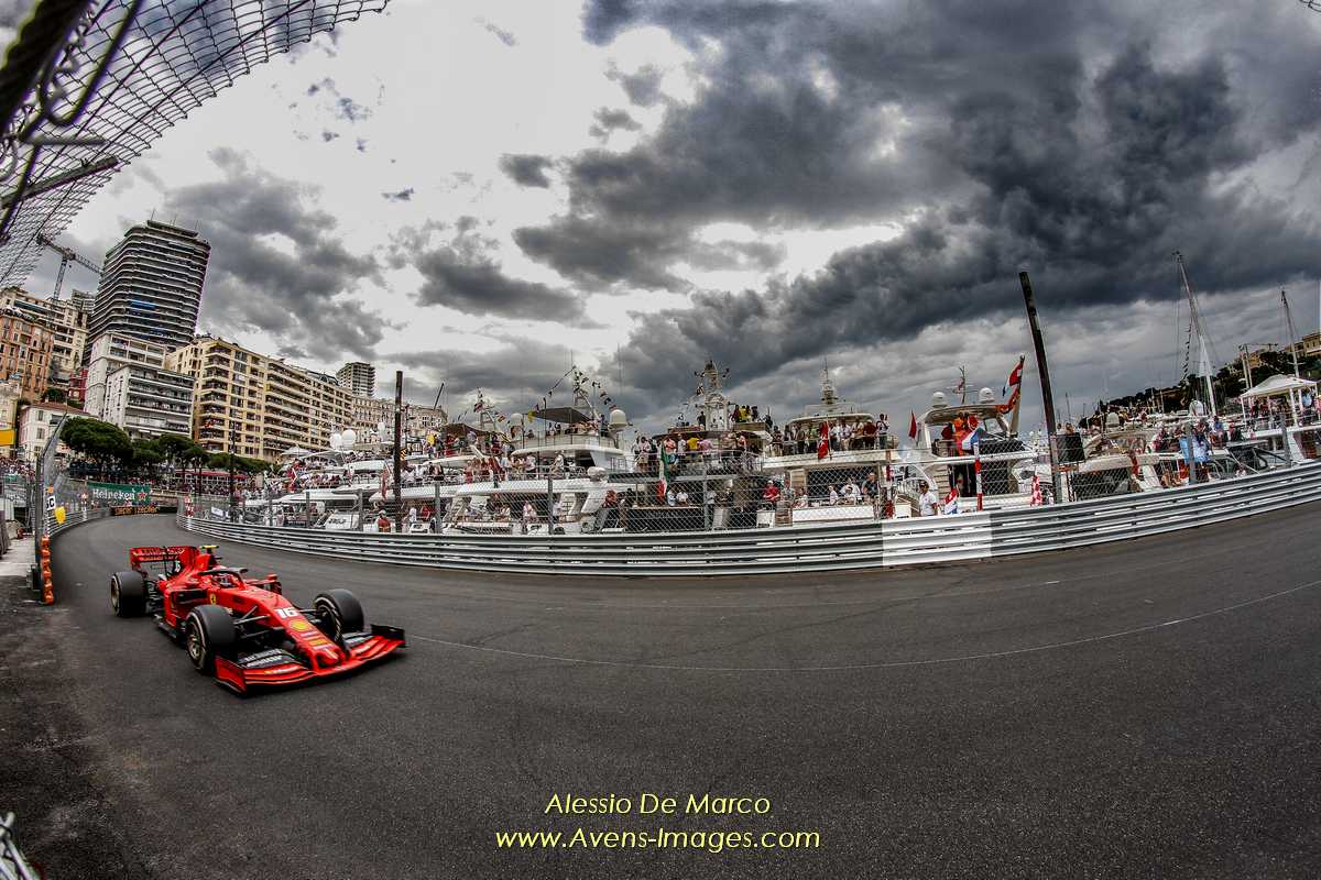 Charles Leclerc (MON) Scuderia Ferrari SF90 in the "Piscine" complex